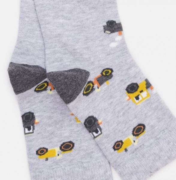 Шкарпетки дитячі для хлопчиків Steven 14352 р. 32-34 світло-сірий меланж 