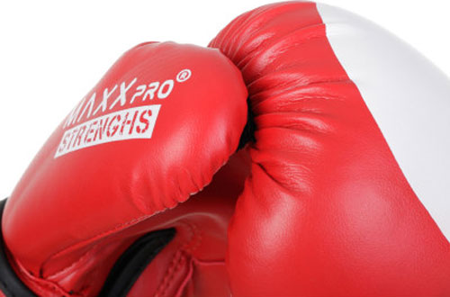 Боксерские перчатки MaxxPro AVG-616 Red vynil-06 р. 6 6oz красный