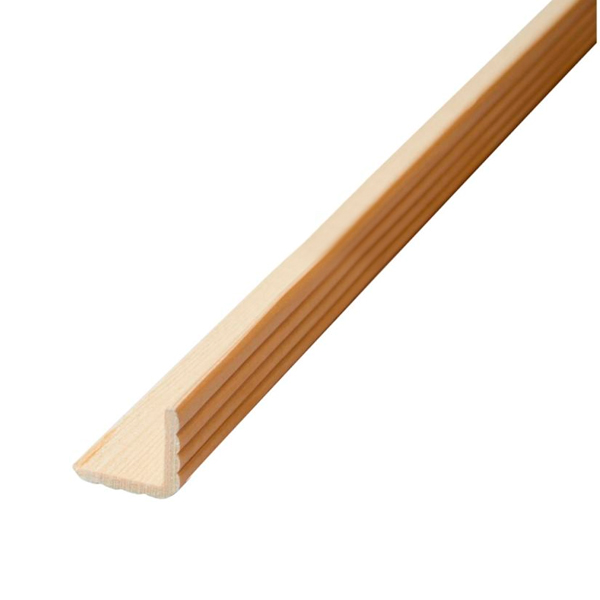 Уголок рельефный ЛІСБУДІНВЕСТ наружный 20х20х2000 мм сосна