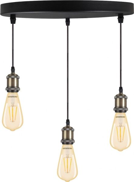 Підвіс Светкомплект Loft RL 325 3x40 Вт E27 бронза/чорний 