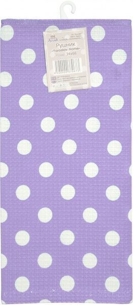 Рушник 34x66 см Yaroslav Home бузковий із білим 