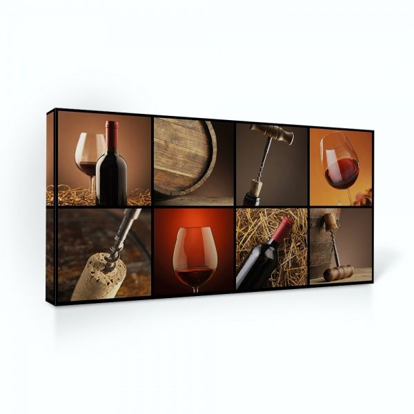 Репродукция Еда и напитки. Сollage. Wine 48x96 см 