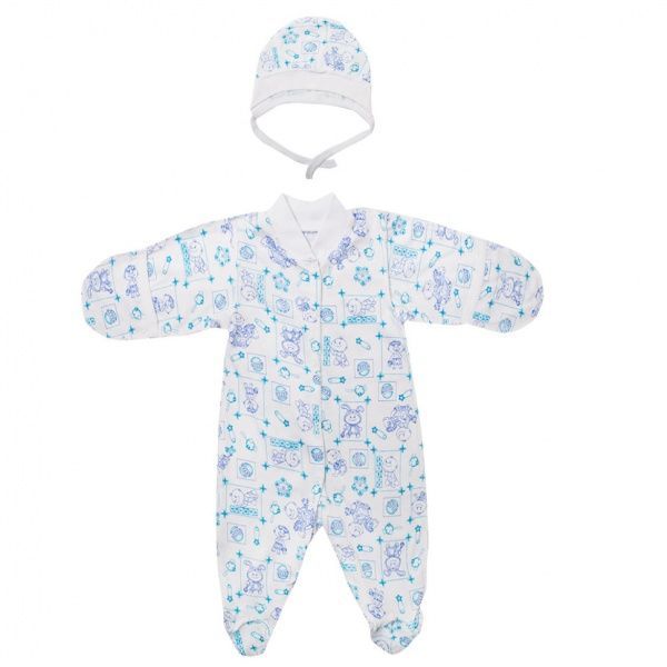 Комплект Габби БЕБИ для мальчика 10627 белый р.62 