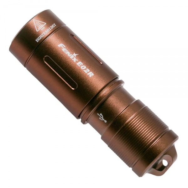 Фонарик карманный Fenix E02R бронзовый