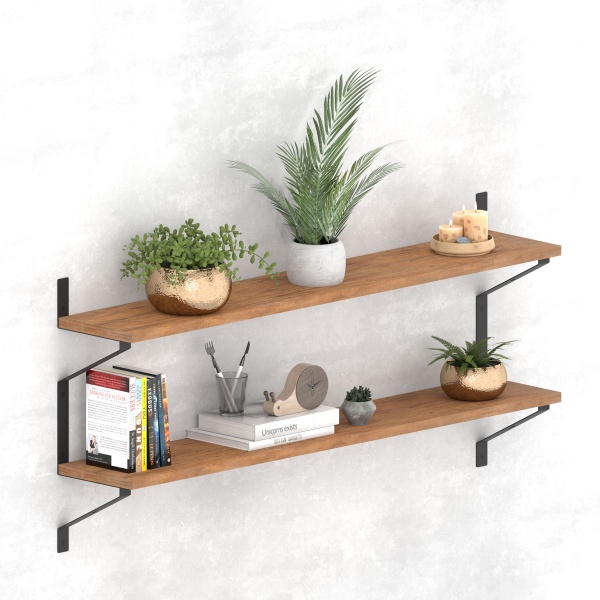 Кронштейн для полиць Valore Трикутник подвійний Loft SB-DT-28