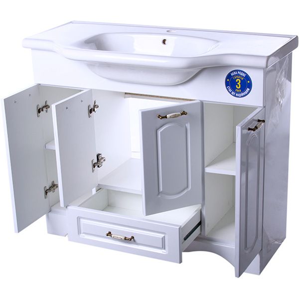 Тумба с умывальником Аква-Родос Классик 100 см 081300-u New Klasik