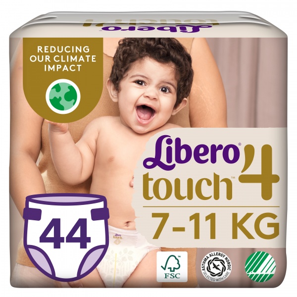 Подгузники Libero Touch 4 7-11 кг 44 шт.