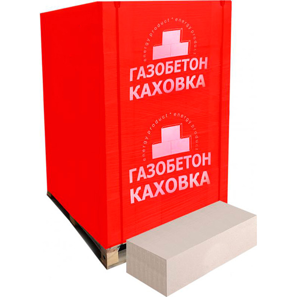 Газобетонный блок КАХОВКА 600x200x300 мм D-500
