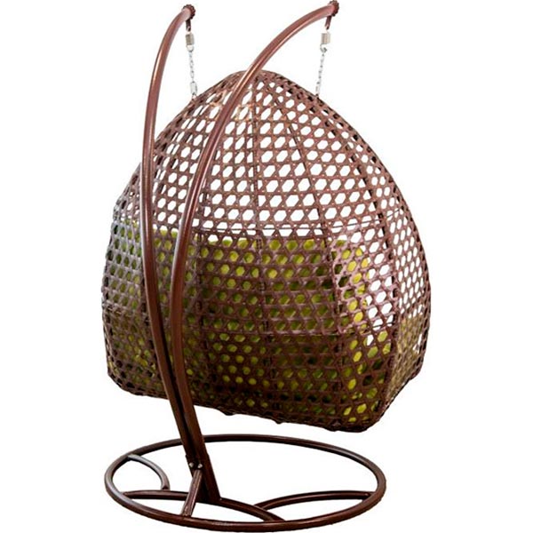 Кресло-кокон Indigo Мишель 1370х700х1360 мм коричневый