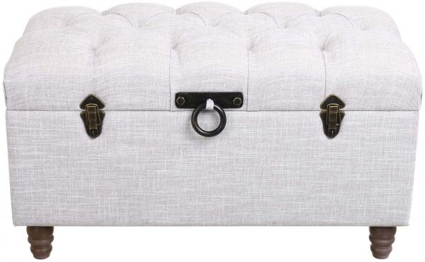 Сундук-пуф Shic B светло-серый, 82,5х42х47 см ткань 