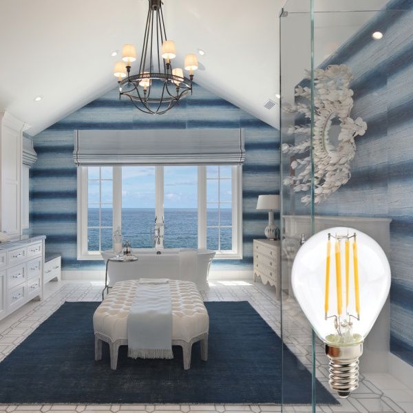 Лампа світлодіодна LightMaster FIL Deco 4,5 Вт E14 2700 К 220 В прозора LB-657 P45 4.5W E14 2700K 