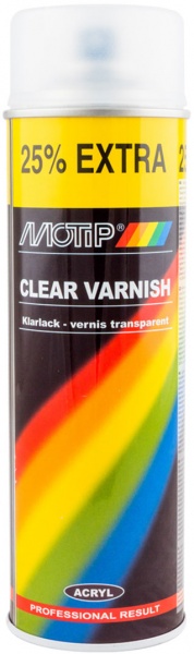 Лак аэрозольный акриловый матовый Motip 500 мл 4000