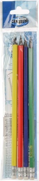Набір олівців чорнографітних 4 шт. пластик 80689 Centrum