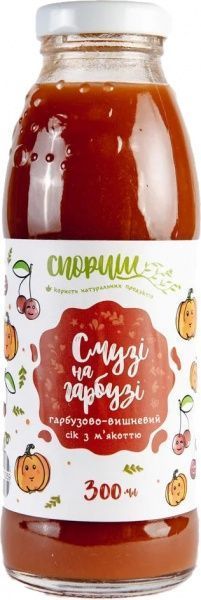 Сок Спориш Тыквенно-вишневый с мякотью и сахаром 0,3л 
