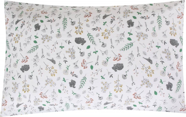 Комплект постельного белья Noto 1,5 белый с голубым La Nuit 