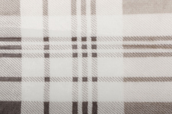 Плед двосторонній Square 200x220 см білий із бежевим La Nuit 