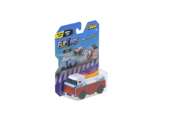 Машинка-трансформер Flip Cars 2 в 1 Міський транспорт, Автомобіль з десертами і Автомобіль з хот догами EU463875-34