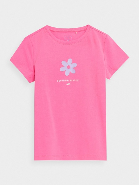 Футболка 4F TSHIRT F1023 4FJSS23TTSHF1023-55N р.152 рожевий