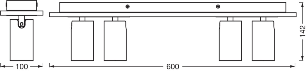 Спот Ledvance Mercury 4x3,4 Вт GU10 белый