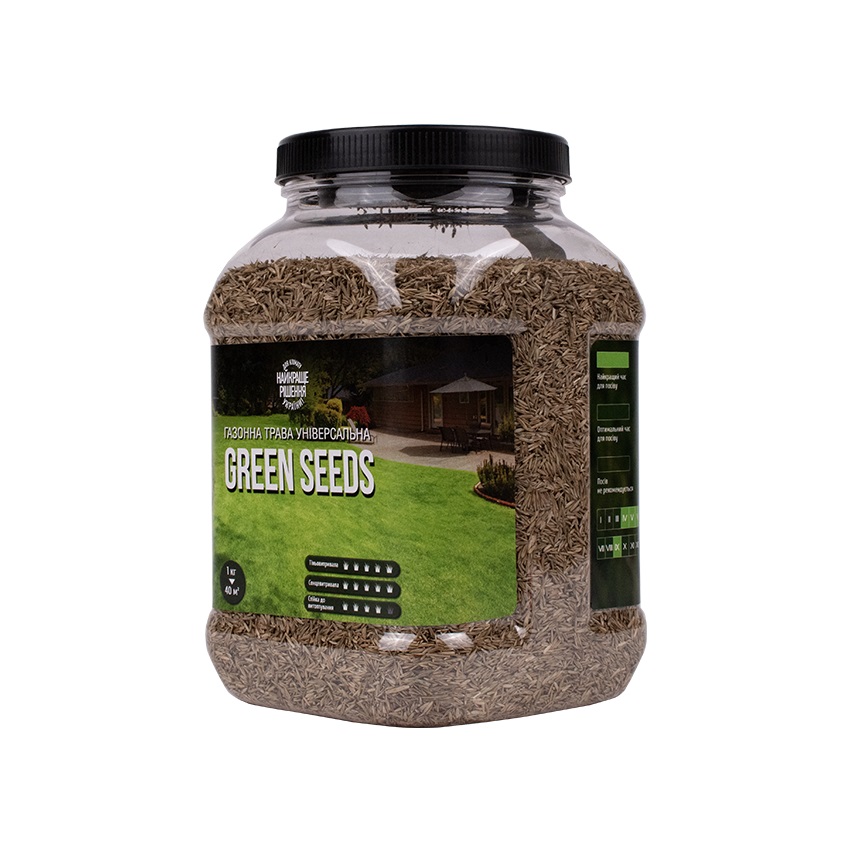 Смесь семян GREEN SEEDS газонная трава универсальная 1 кг
