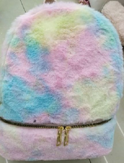 Рюкзак дитячий пухнастий різнокольоровий