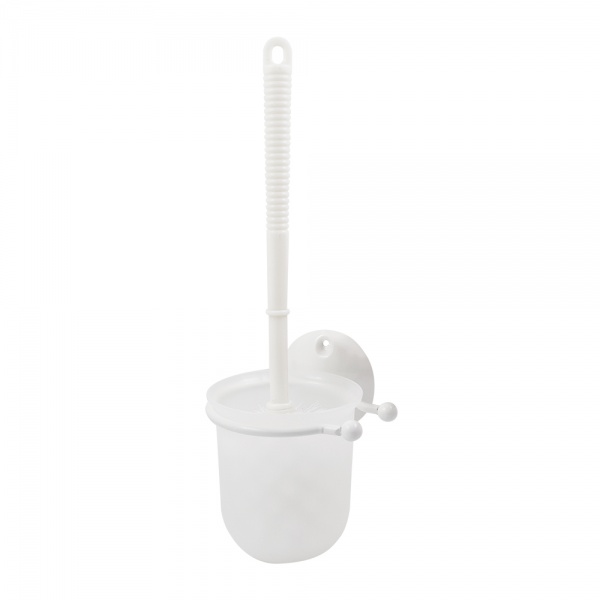 Ершик для унитаза Trento Black and White белый