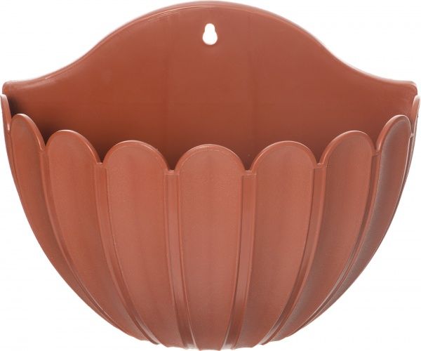 Горщик пластиковий Алеана Марго настінний фігурний 1,8л (113030) теракот 