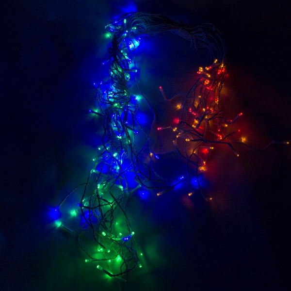 Электрогирлянда Девилон бахрома мигающая (950163) светодиодная (LED) 200 ламп 6 м 