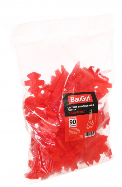 Система выравнивания плитки BauGut винтовое основание King Floor 90 шт./уп