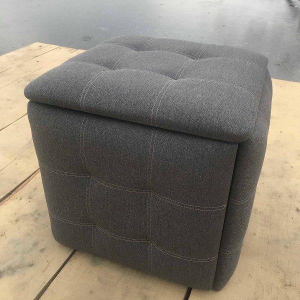 Пуф-трансформер 5 в 1 з рогожки сірий 