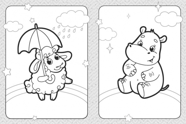 Раскраска «Веселі тваринки» 978-966-750-582-0