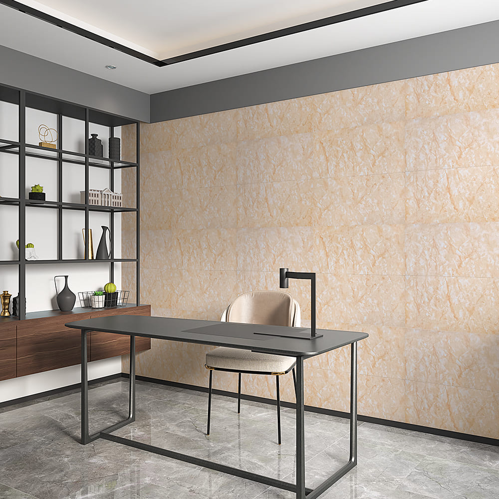 Плитка виниловая самоклеящаяся Sticker Wall бежевый мрамор 600x300x1,5 мм SW-00000501