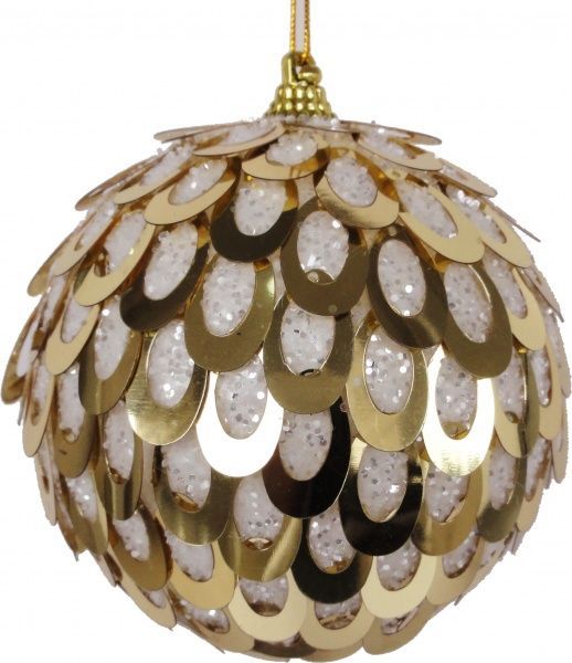 Куля пластикова Золотий павлін d100 SDA123510W золотий