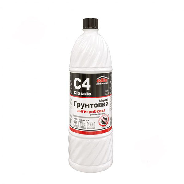 Ґрунтовка фунгіцидна Elite Construction Антигрибкова Класик C4 0.9 л