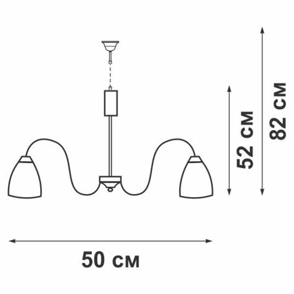 Люстра Vitaluce V3348/5 античная бронза