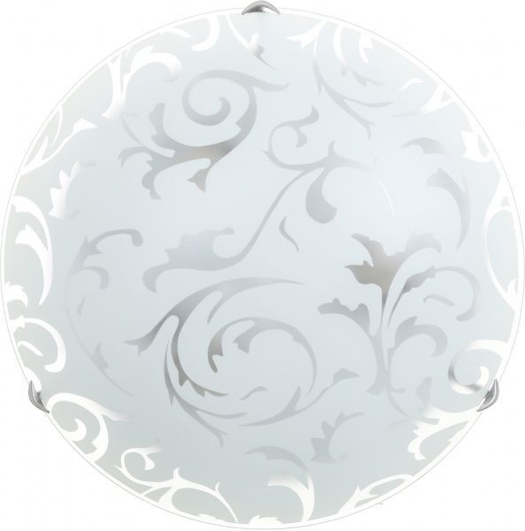 Світильник настінно-стельовий УТ Сяйво НПБ Вензель 3x60 Вт E27 білий 4004 