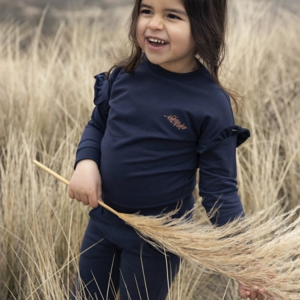 Свитшот для девочки Koko Noko р.98104 темно-синий WN900 