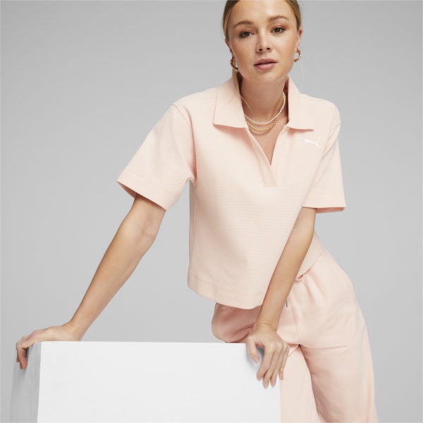 Футболка Puma HER POLO TEE 67310866 р.XS рожевий