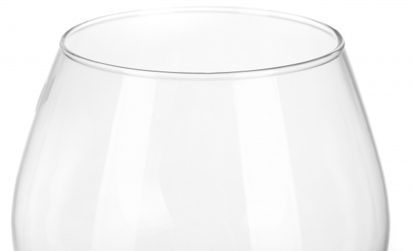 Ваза стеклянная прозрачная коньячка H185D150 18,5 см 