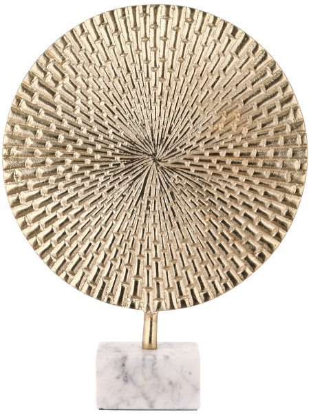 Статуэтка золотой диск на подставке 40x13x8 15990