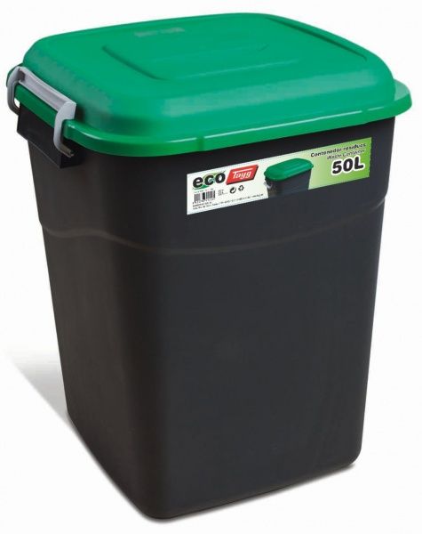 Бак для сміття з кришкою Tayg Eco 50 л 412035_зелений