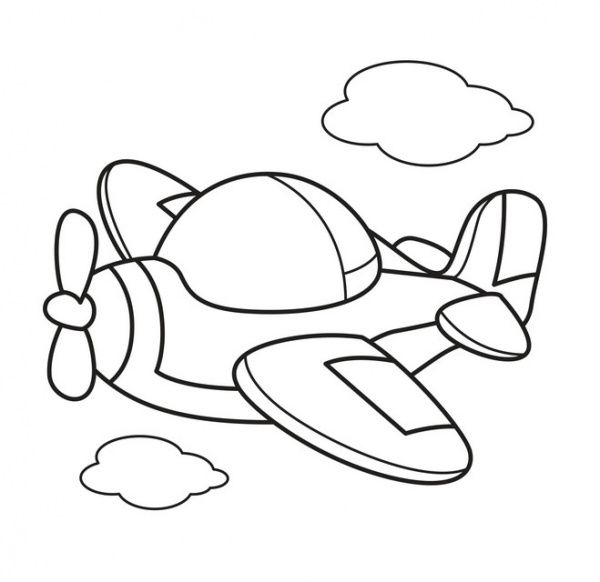 Книга-розмальовка Книжковий Хмарочос Літак