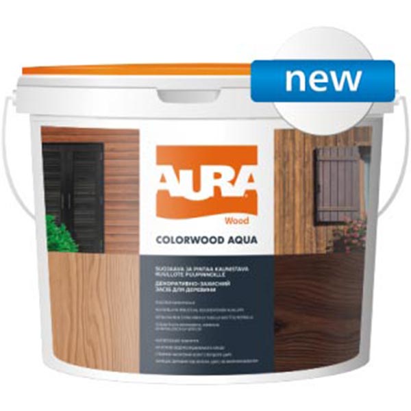 Лазурь Aura® ColorWood Aqua бесцветный полумат 2,5 л