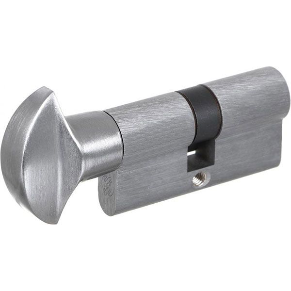 Цилиндр Securemme К2 3200PCS30301X5 30x30 ключ-вороток 62 мм матовый хром