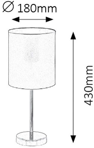 Настольная лампа декоративная Rabalux Monica 2528 1x60 Вт E27 белый/золото/хром 