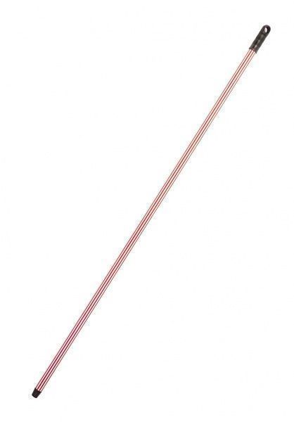 Ручка для швабры универсальное Гривня Петрівна прорезиненная 120см*0,23мм, бело-красная 