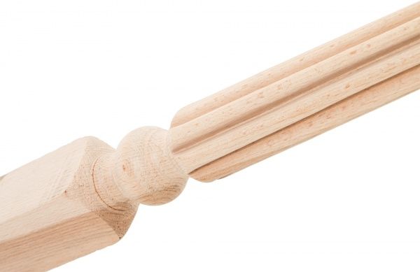 Балясина РОМАШКА букова фрезована 48x48x900 мм ґатунок вищий (Б-3)