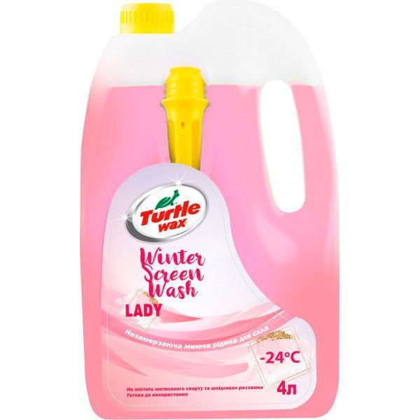 Омивач скла TURTLE WAX рідке полум'я зима -24°С 4л 
