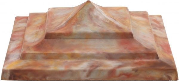 Крышка на столб Пагода 400x400x140 мм осень Вилес 