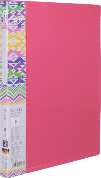 Папка пластиковая с прижимом Вышиванка O30687 Optima